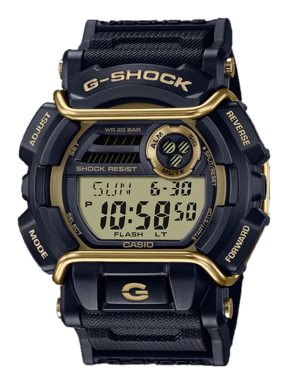 Casio G-Shock GD-400GB-1B2 Black Gold Digital Men's Sport Watch